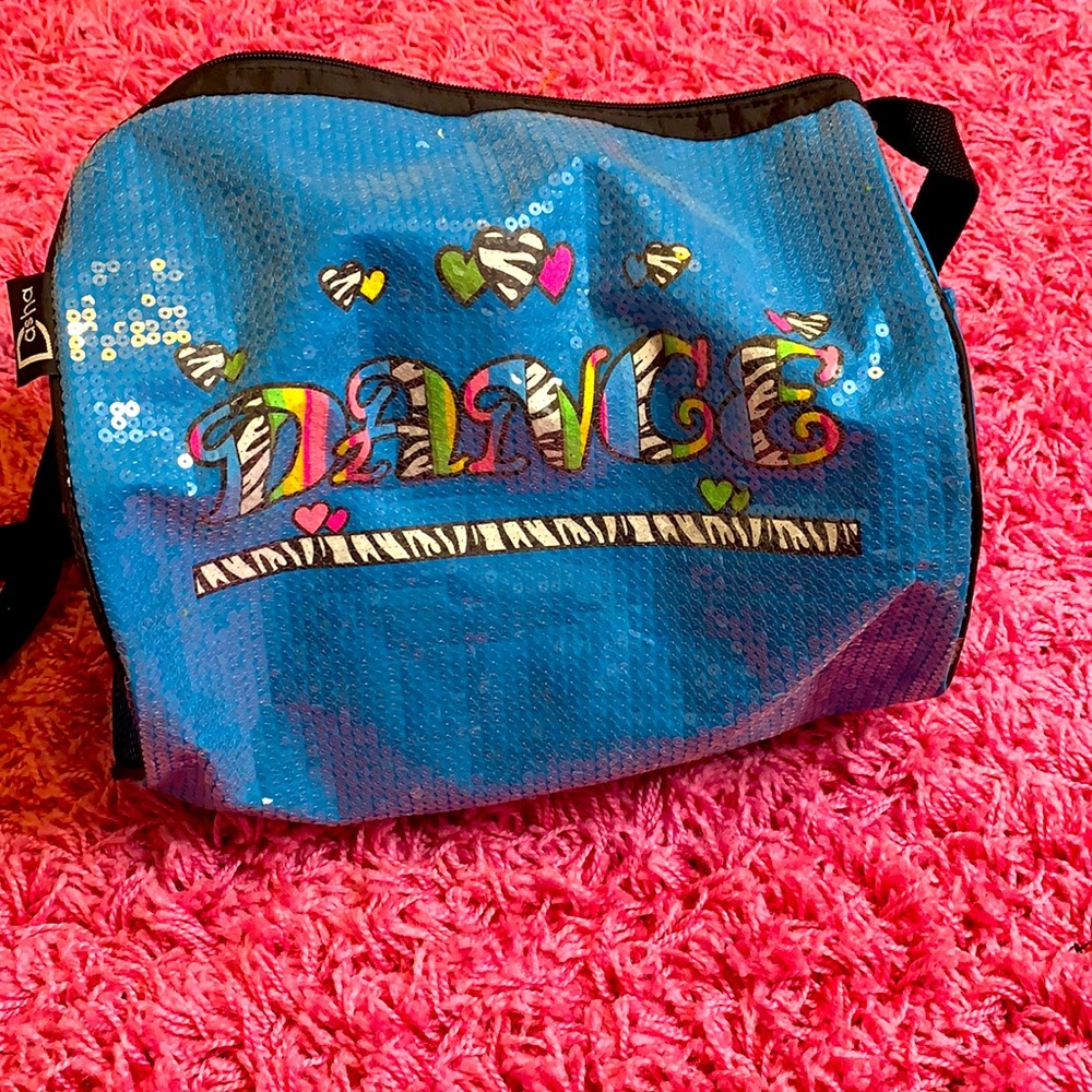 I ❤️ dance sequin bag